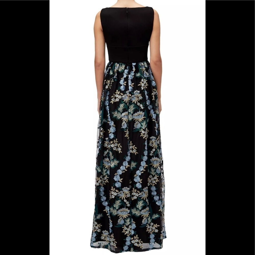Adrianna Papell Embroidered Tulle Maxi Dress - Picture 6 of 9